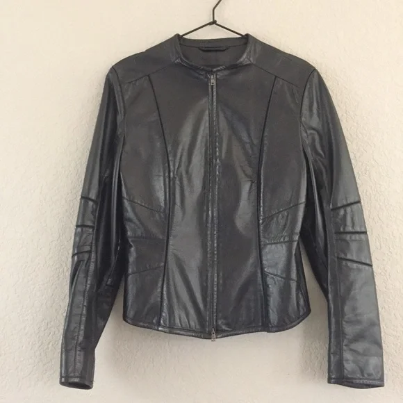 Jackets Coats Marc Cain Leather Jacket Poshmark